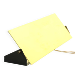 Large 1950s Anvia yellow metal wall lamp Perriand style