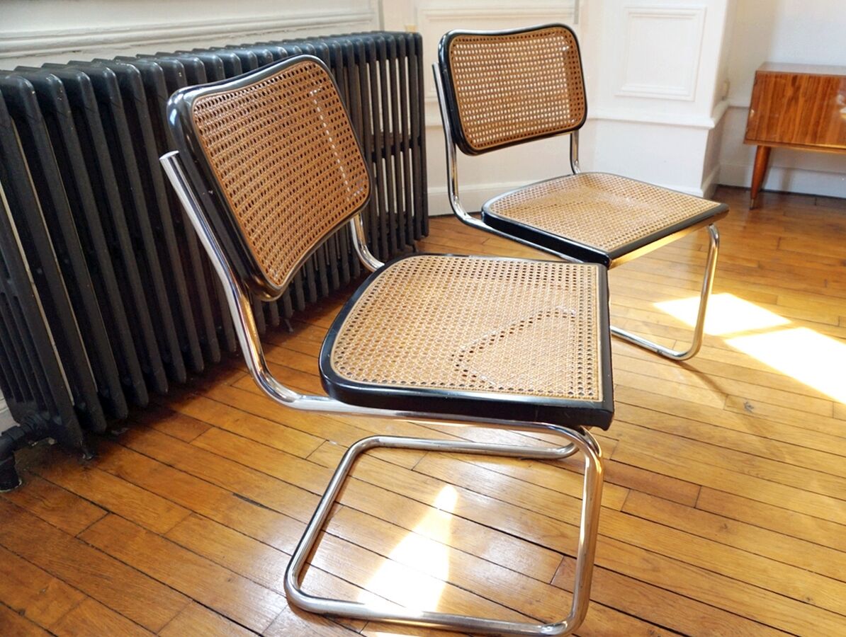 Pair of Cesca B32 chairs by Marcel Breuer