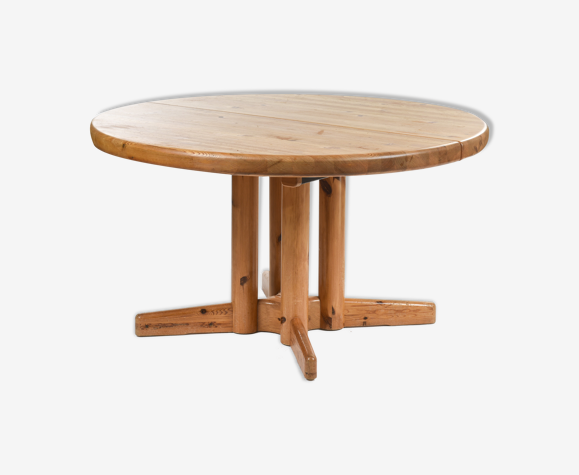 Table bois à rallonge / Extending dining table by Raine DAUMILLER