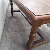 Rustic oak farmhouse table 19th -1m59