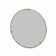 Italian 1960s solid brass wall mirror with original patina – Milan nightlife provenance