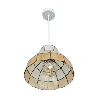 Vintage mother-of-pearl pendant lamp
