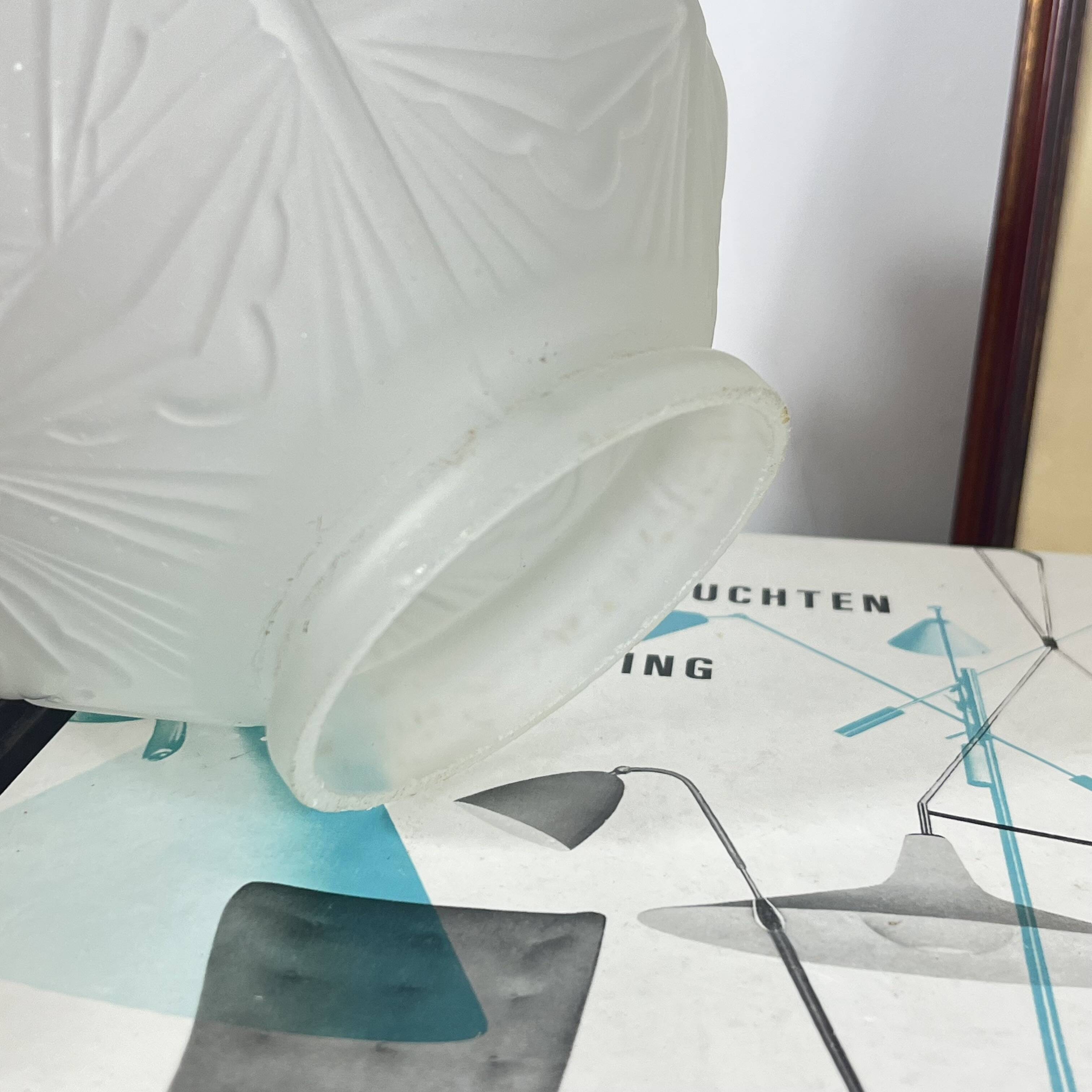 Antique Art Deco globe lampshade for wall lamp chandelier.