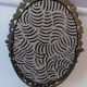Brass table mirror