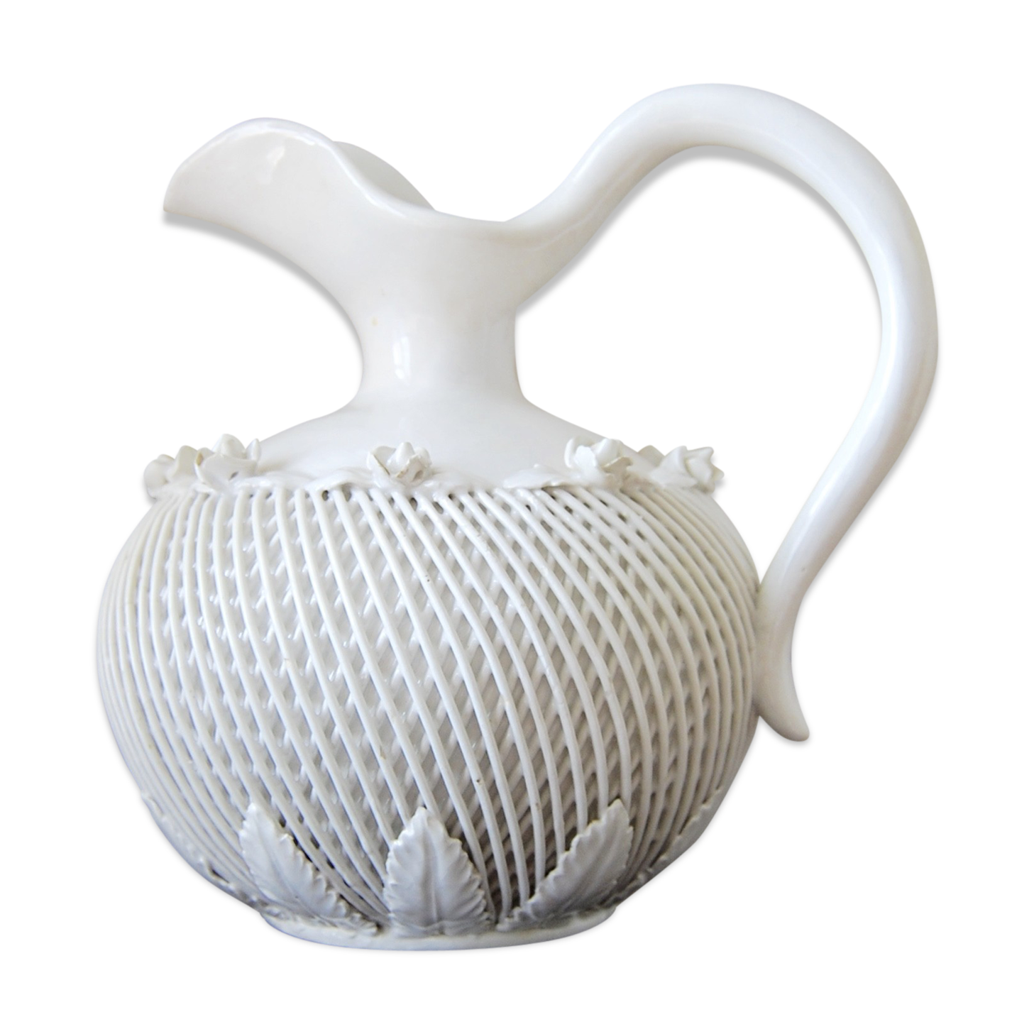 White earthenware jug