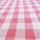 Vintage Haik pink blanket with Moroccan checks - 186 x 252 cm