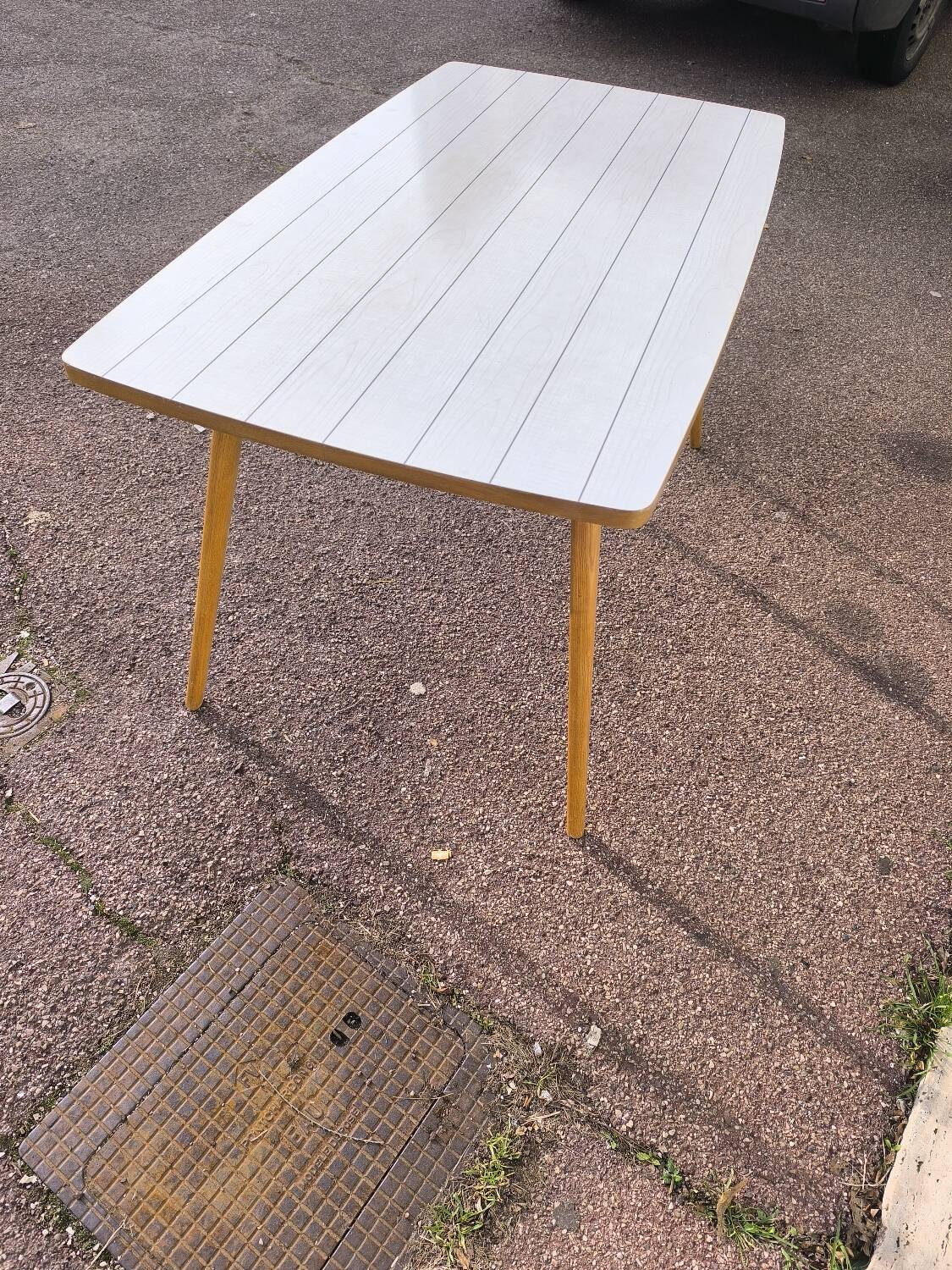 Vintage formica side table