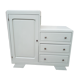 Commode asymétrique vintage vert lichen