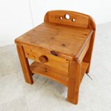 Paire de chevet vintage en pin, années 1960