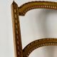 Chaise Napoléon III en bois doré et coton fleuri, XIXème siècle