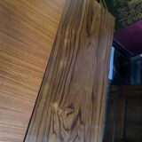 Scandinavian dining table with built-in extensions