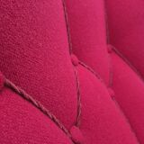 1960s, Danish armchair, furniture wool, beech wood logs.