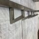 80's stainless steel coat rack