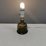 Holmegaard glass table lamp, by Michael Bang 1974 (Already discontinued in 1981) Model Meteor,