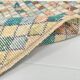 2x9 Vintage Multicolor Geometric Turkish Runner Rug, 75x266Cm