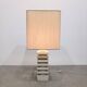 Grande lampe en pierre calcaire 1970s