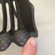 Old cast iron log holder andiron fireplace cornucopia pine cone