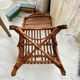 Fauteuil enfant rotin dossier haut