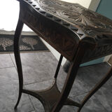 Carved wood table 1920