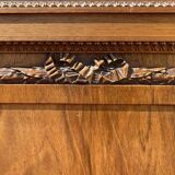 Louis XVI-style walnut library showcase