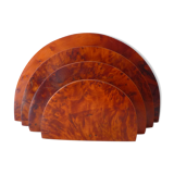 Old door-mail art deco Walnut