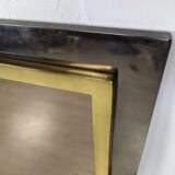 Mirror square brass design