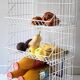 Trio of stackable steel wire baskets vintage italy