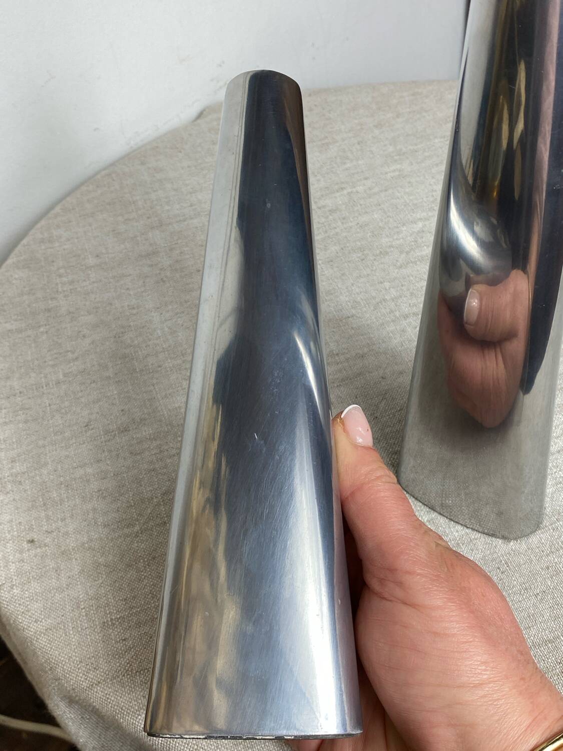 Pair of Swedish design candlesticks, Ehlen Johansson