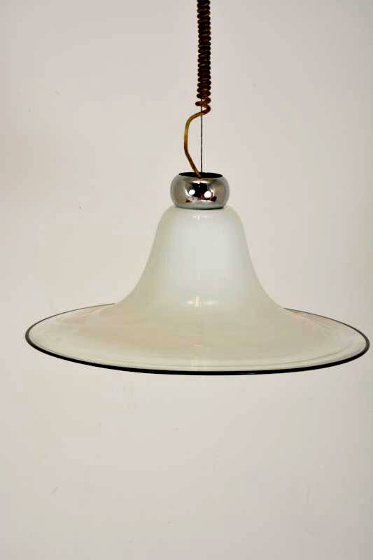 Scandinavian opaline chandelier/suspension