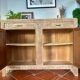 Buffet Art Déco des années 40 en bois massif blanchi – restaurer