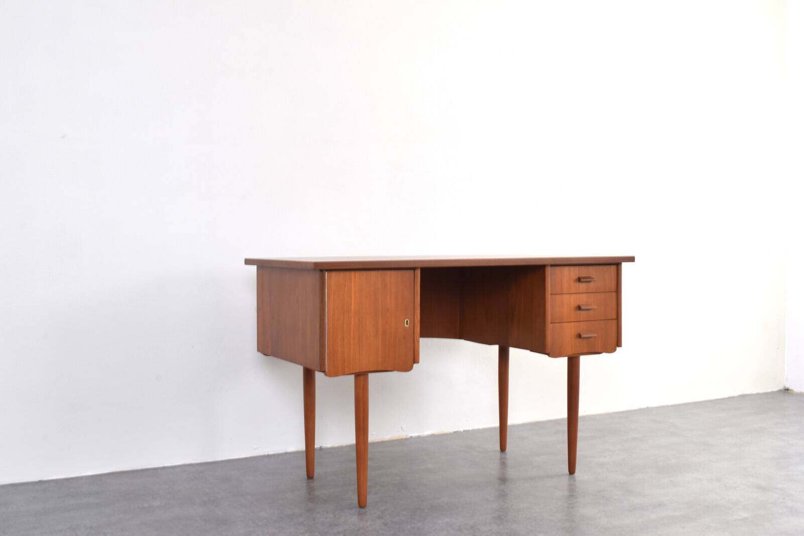 Mid-Century Danish Teak Desk, 1960s.