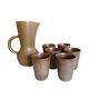 Vintage stoneware jug & cups