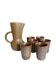 Vintage stoneware jug & cups