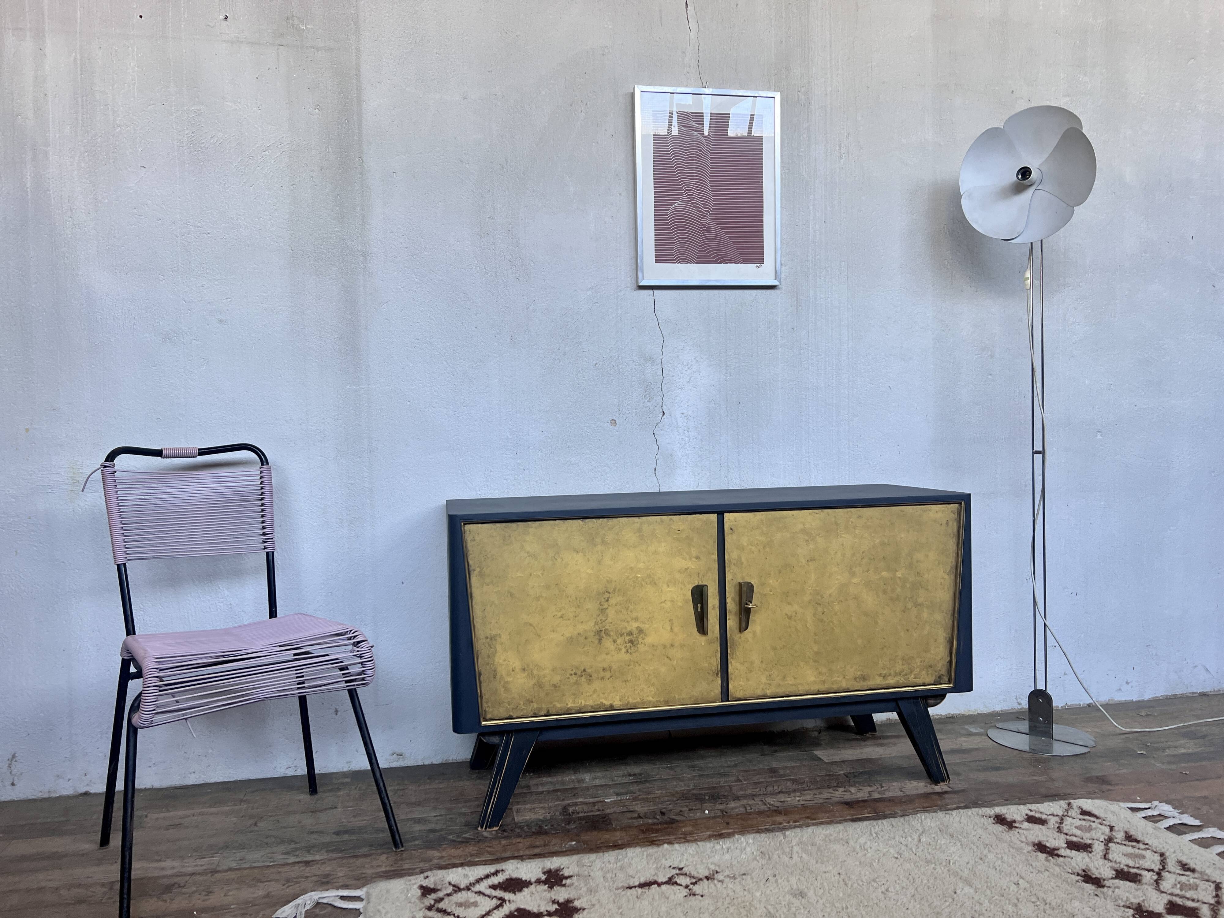 Enfilade meuble tv vintage pieds compas