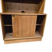 Étagère/bibliothèque/vitrine vintage en bois