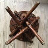 Ethnic rattan stool Africa, Congo