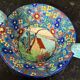 Longwy: Important bowl or empty pocket in polychrome cloisonné enamels