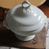 Pexonne FF iron earth white soup tureen