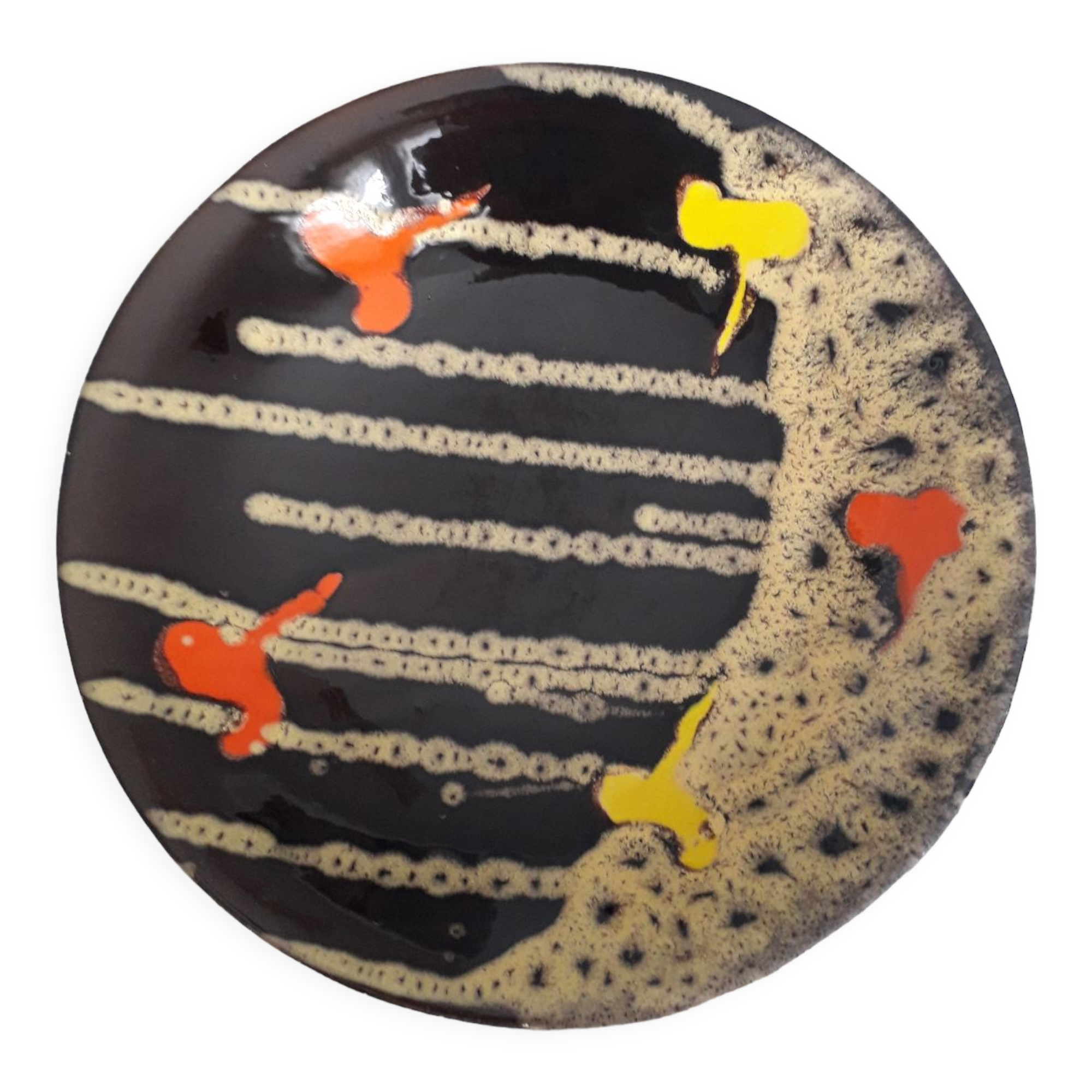 Poet-Laval dish 31 cm vintage ceramic