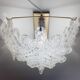 Paire d'appliques en feuilles de verre de Murano