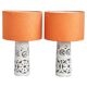 Bitossi style lamps, ceramic signed "Toreboda", Sweden, 1960