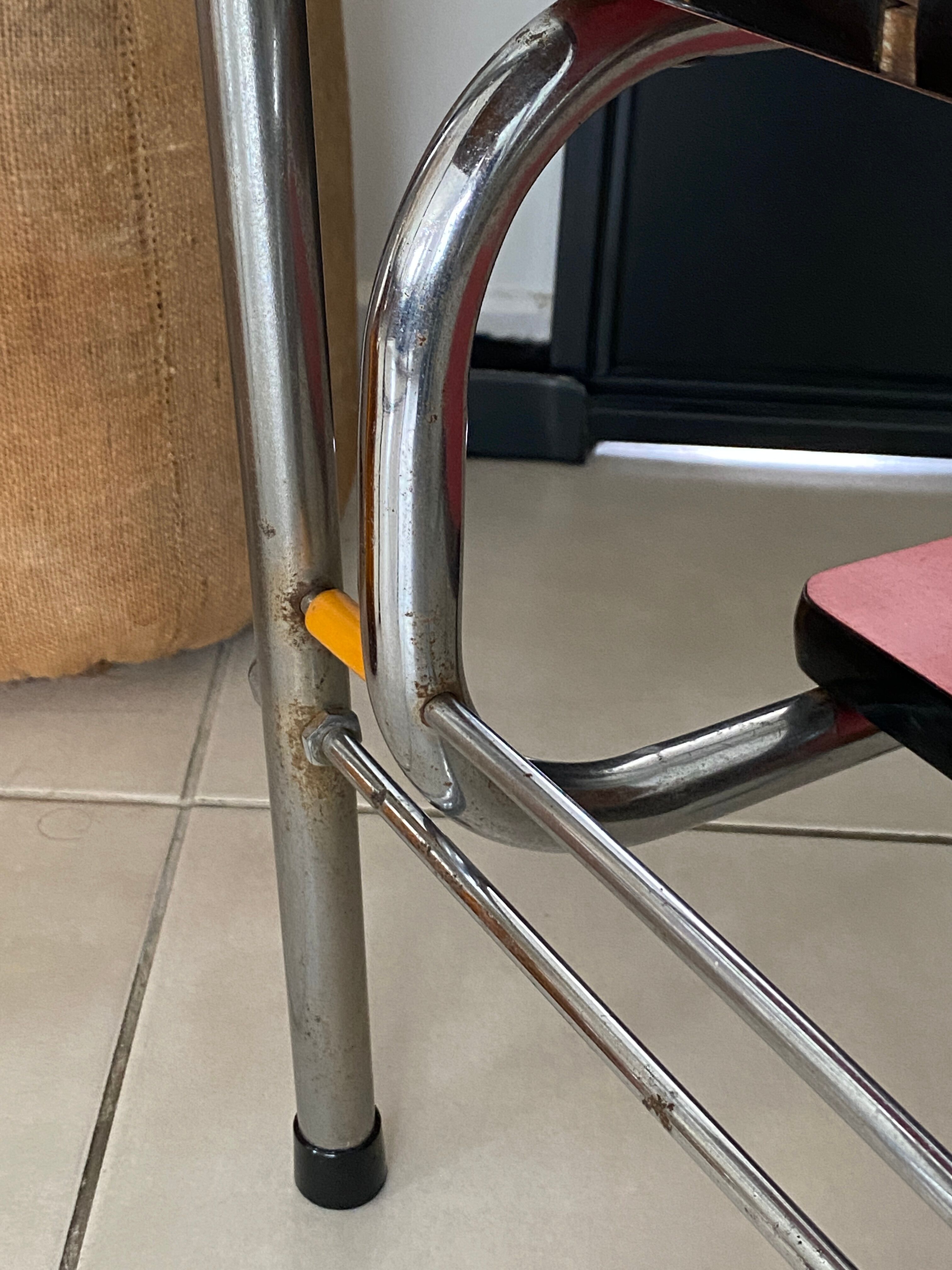 Stool stepladder formica vintage