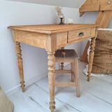 Bureau / Table d'appoint de ferme style campagne en bois massif