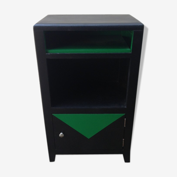 Black bedside table