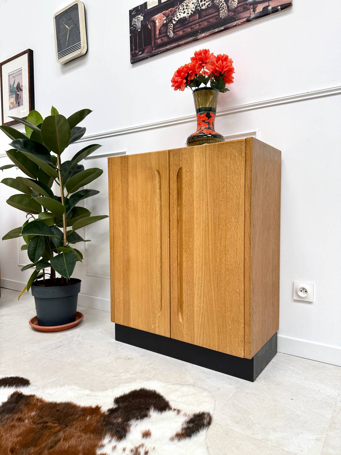 Vintage Scandinavian-style sideboard