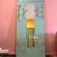 Large vintage entrance wardrobe, wall-mounted coat rack with mirror and p