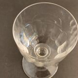 Lot of 8 old glass walking glasses of 2 different sizes