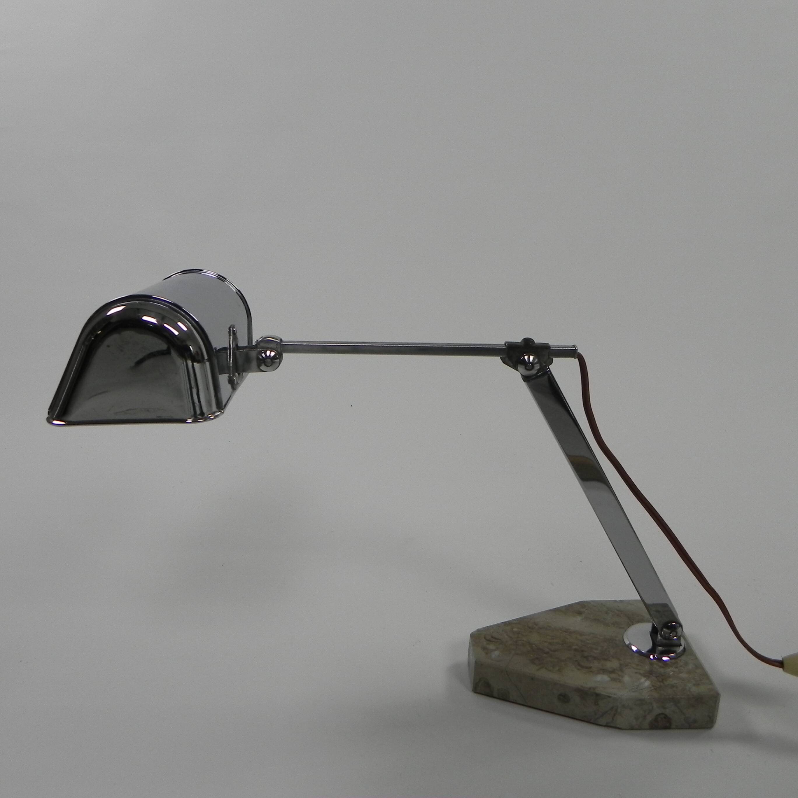Lampe de bureau française, Fare Lampe Pirouette, années 1930