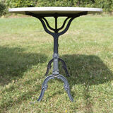 Marble bistro table and cast iron Godin