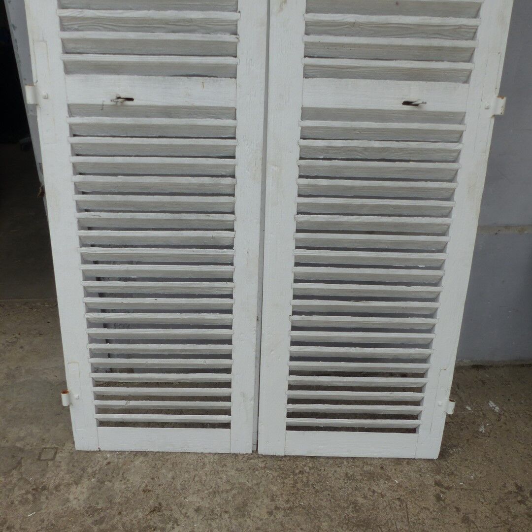 Ancien Volet / Cadre De Fenêtre En Bois Peint Main - Inde - 62x47 Cm